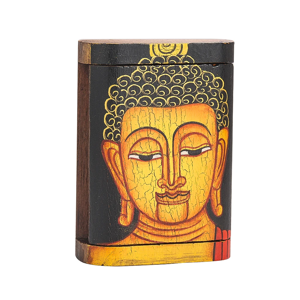 Thai-手描きの仏頭の歯ブラシ,ネックレス,イヤリング,ブレスレット,ジュエリー収納ボックス,家の装飾