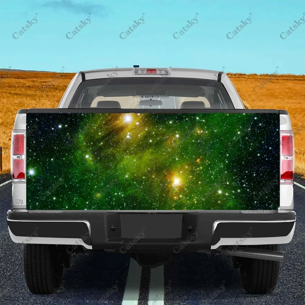 

Green Sky Star Printing Car Tail Trunk Protect Vinly Wrap Sticker Decal Car Side Decoration Sticker for SUV Off-road Pickup