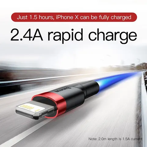 USB кабель для iPhone 14, длина 0,25-3м, быстрая зарядка и передача данных — фото устройства