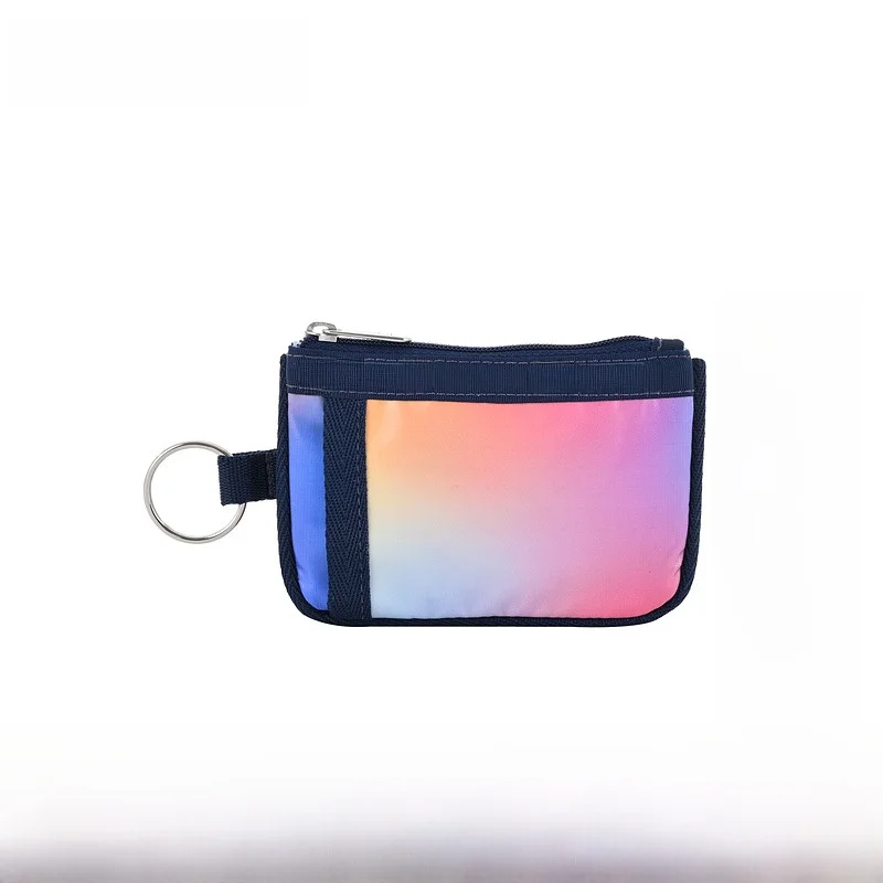 

LeSportsac Classic adient Color Lightweight Handheld Mobile Phone Bag Candy Color Soft Fabric Zipper Closure Box ape