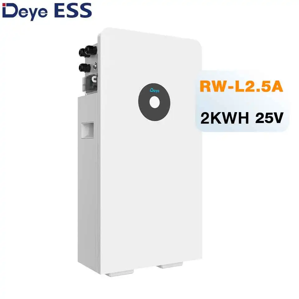 

Deye ESS RW-L2.5 25V 2kwh Lithium B tteries Sol r System Cell B ttery B ckup Home Energy Power Stor ge