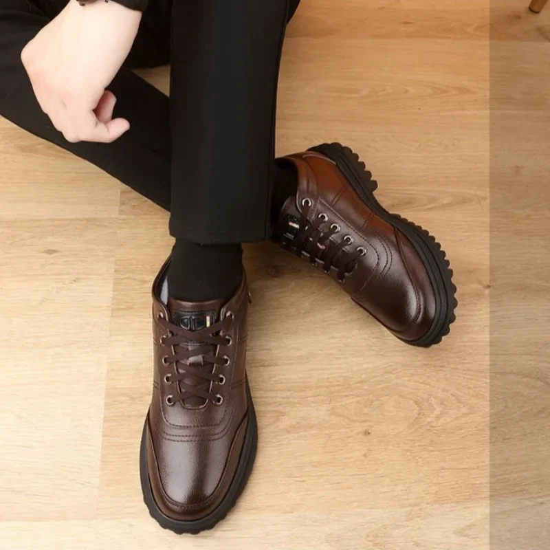 2026 New Winter Men's Snow Boots Comfortable Male Sneakers Warm Thickened Non Slip Botas Outdoor Versatile Cotton Shoes for Man