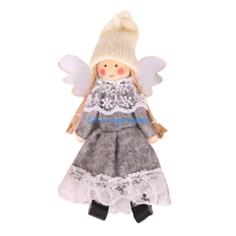 090b 4.5in pendurado para boneca Lavagem mini anjo brinquedo para o Festival da Árvore Ornam