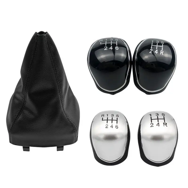 Car Hand Speed Ball Gear Shift Knob Gaiter Boot Cover Collar For Ford Mondeo 4 Mk4 IV 2007 2008 2009 2010 2011 2012 2013 2014