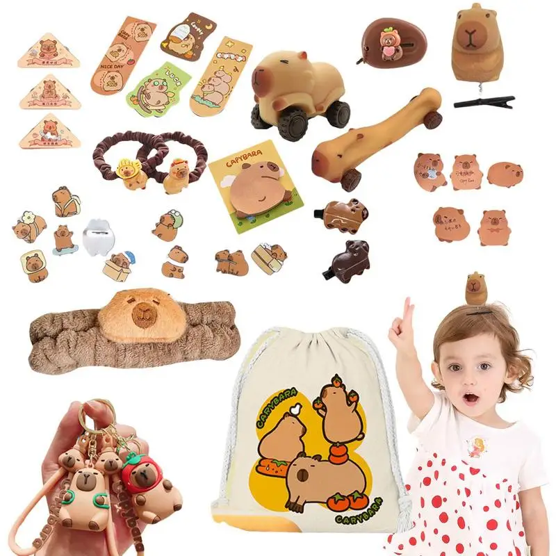 

Capybara Holiday Calendar Advent 2024 Christmas Countdown Keychain Playset 24 Days Christmas Countdown Toys Christmas Countdown