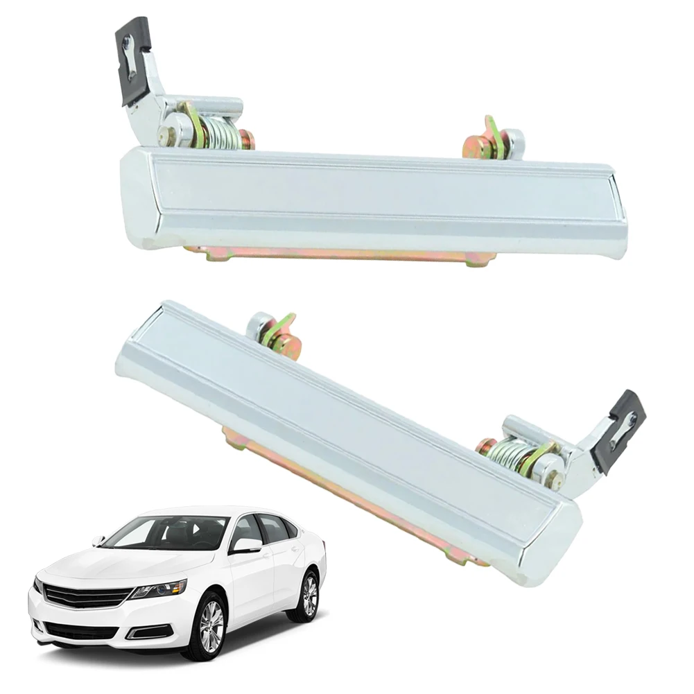 

1Pair Exterior Door Handles 77023 77013 Exterior Chrome Door Handle Left & Right for Camaro Caprice Impala Astre Firebird
