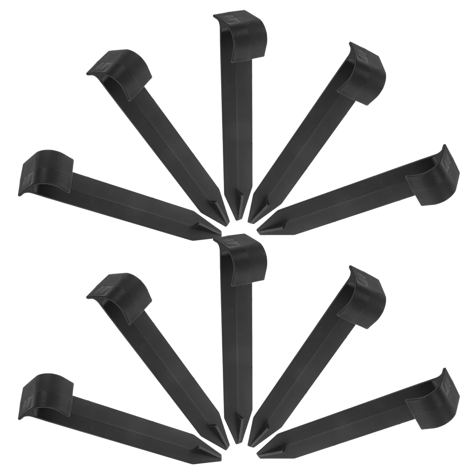 

10 Pcs Garden Stakes Durable PP Material Easy Installation L Shaped Micro Irrigation Support Ground Insert Peg Decorative Stake