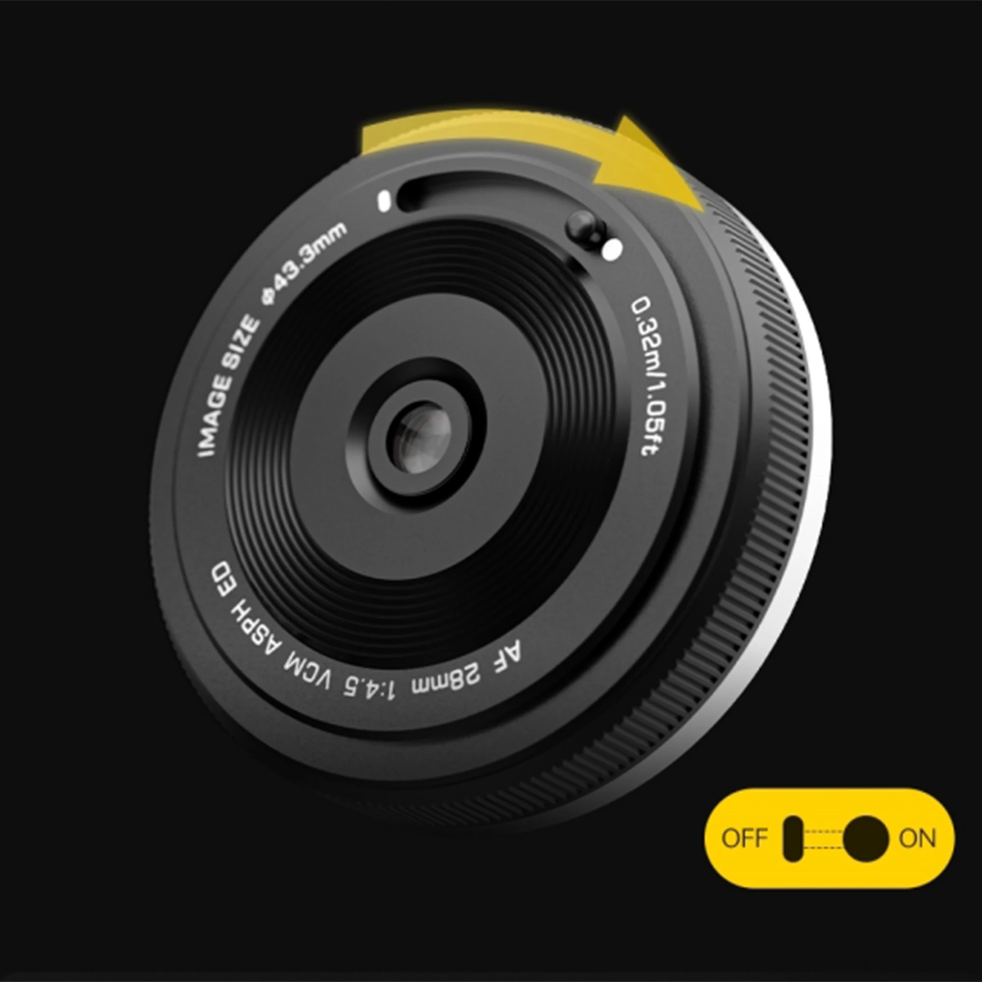 Полнокадровый объектив Viltrox AF 28 мм F4.5 с блинным объективом для камеры Sony с байонетом E Fujifilm X Nikon Z