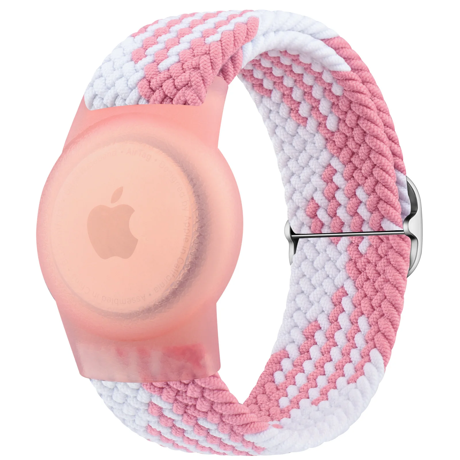 Bucle Solo trenzado para Apple AirTags, pulsera para niños, cubierta antiarañazos, accesorios para Airtag, rastreador GPS, soporte, pulsera de reloj