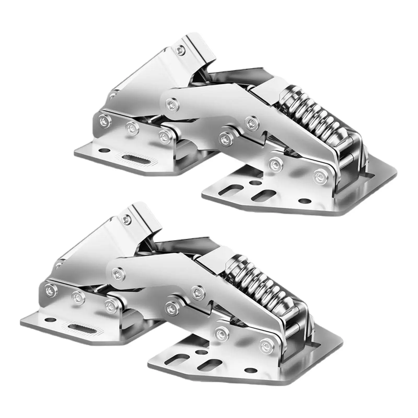 2x RV Cabinet Door Hinges Soft Close Furniture Accessories Overhead Cabinet Hinges for Trailer Camper Van Travel Camping