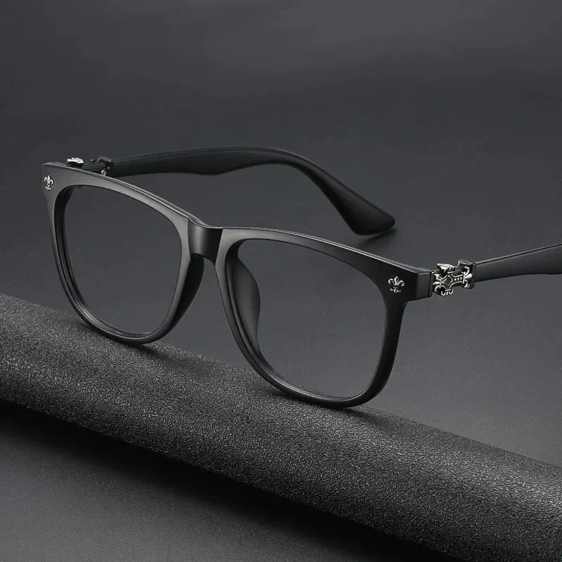 Armação de óculos de moda para mulheres, óculos quadrados com proteção contra luz azul para homens, óculos vintage com lentes graduadas.