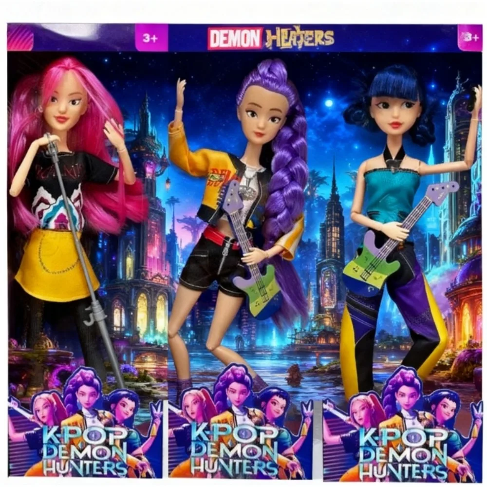 

Kpop Охотники на демонов фигурку куклы Дерпи Тигр Руми Мира Зои Киска Коллекционная игрушка для фанатов Рождественские подарки