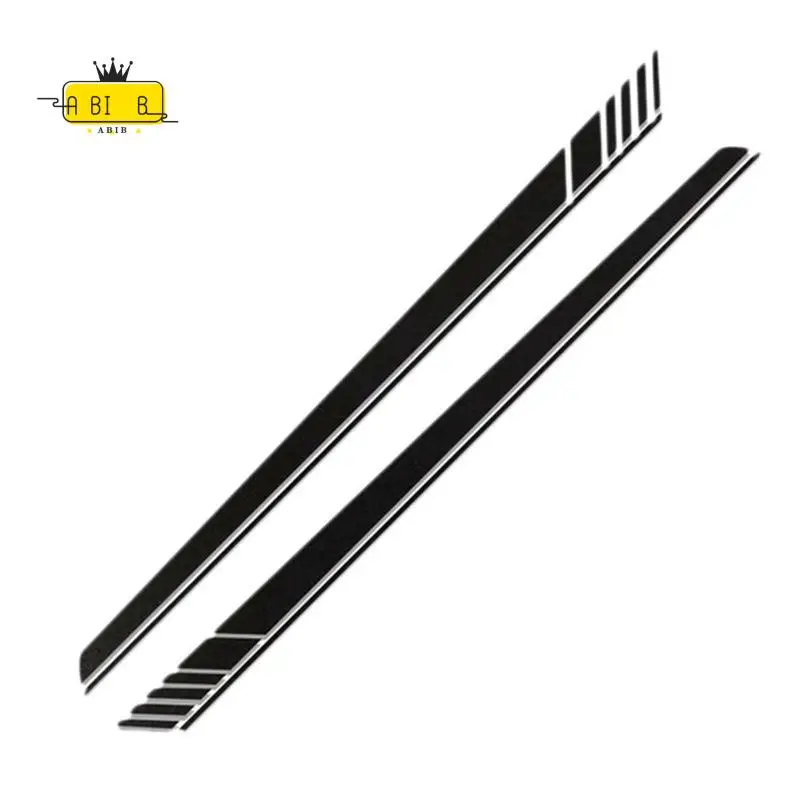 

ABIB -Vinyl Body Decals Sports Racing Long Amg Universal DIY Styling Car Stickers Stripe For 2PCS 220X14cm