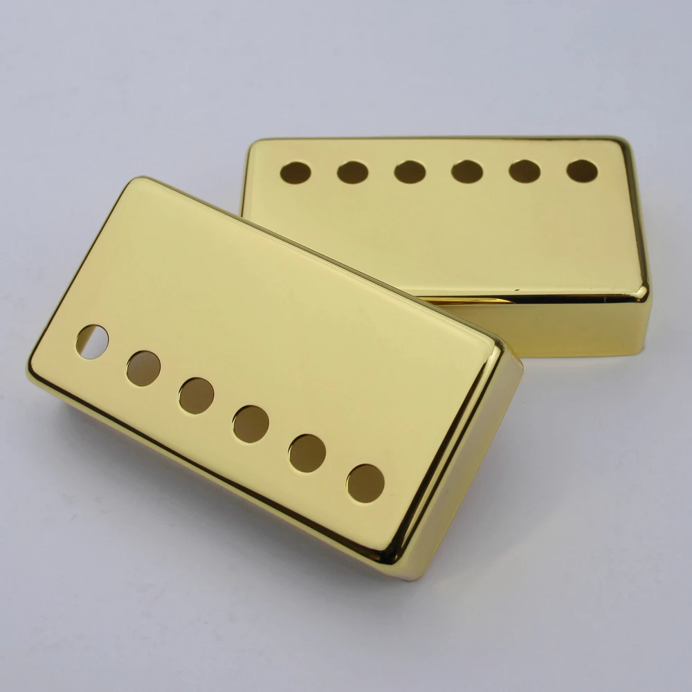 2 PCS Humbucker Guitar Pickup Covers Cupronickel Material 50 52mm for LP Parts