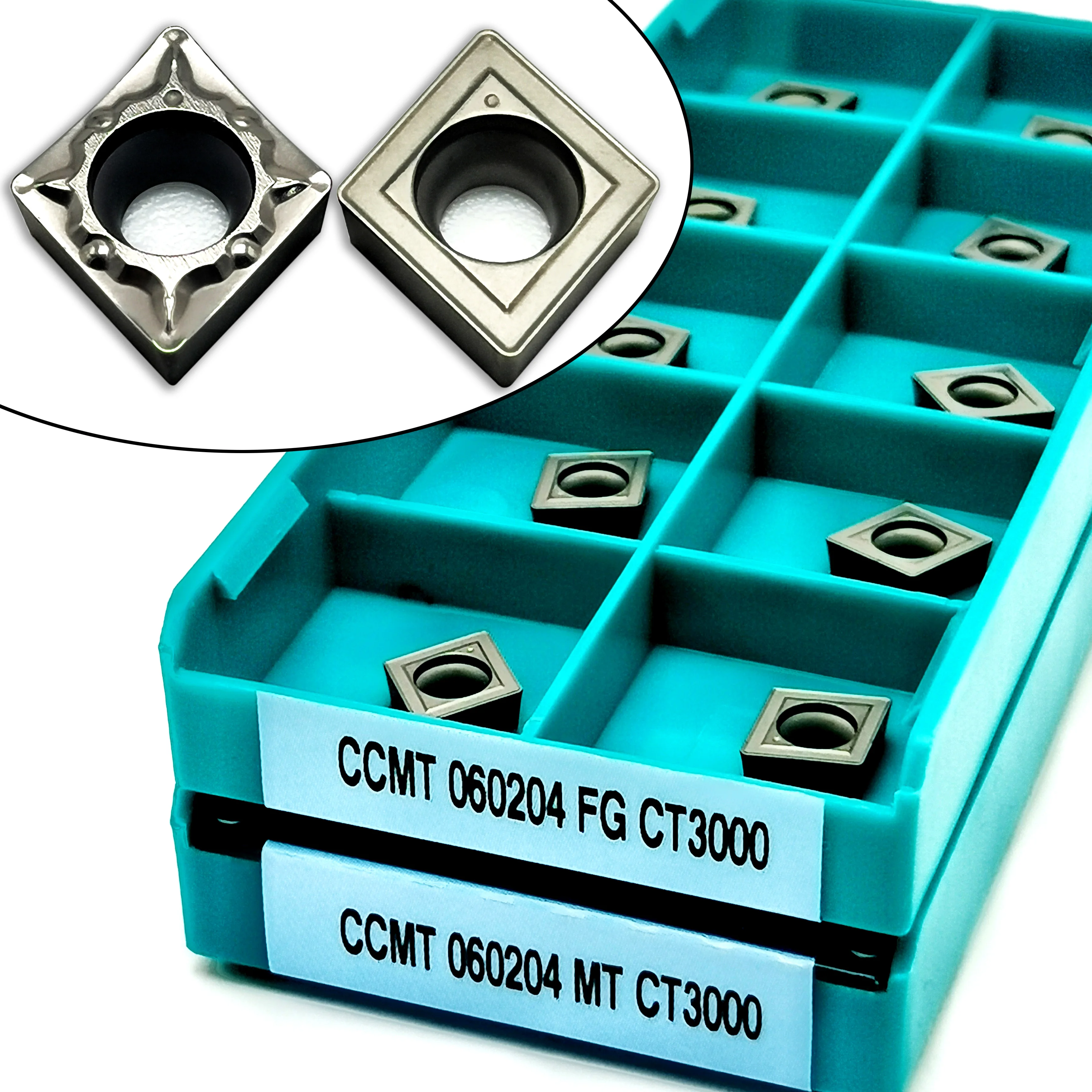 CCMT060204 MT/ FG CT3000 أداة تحول باستخدام الحاسب الآلي عالية الجودة أسطواني تحول أداة الأصلي السيراميك الصف كربيد تحول أداة