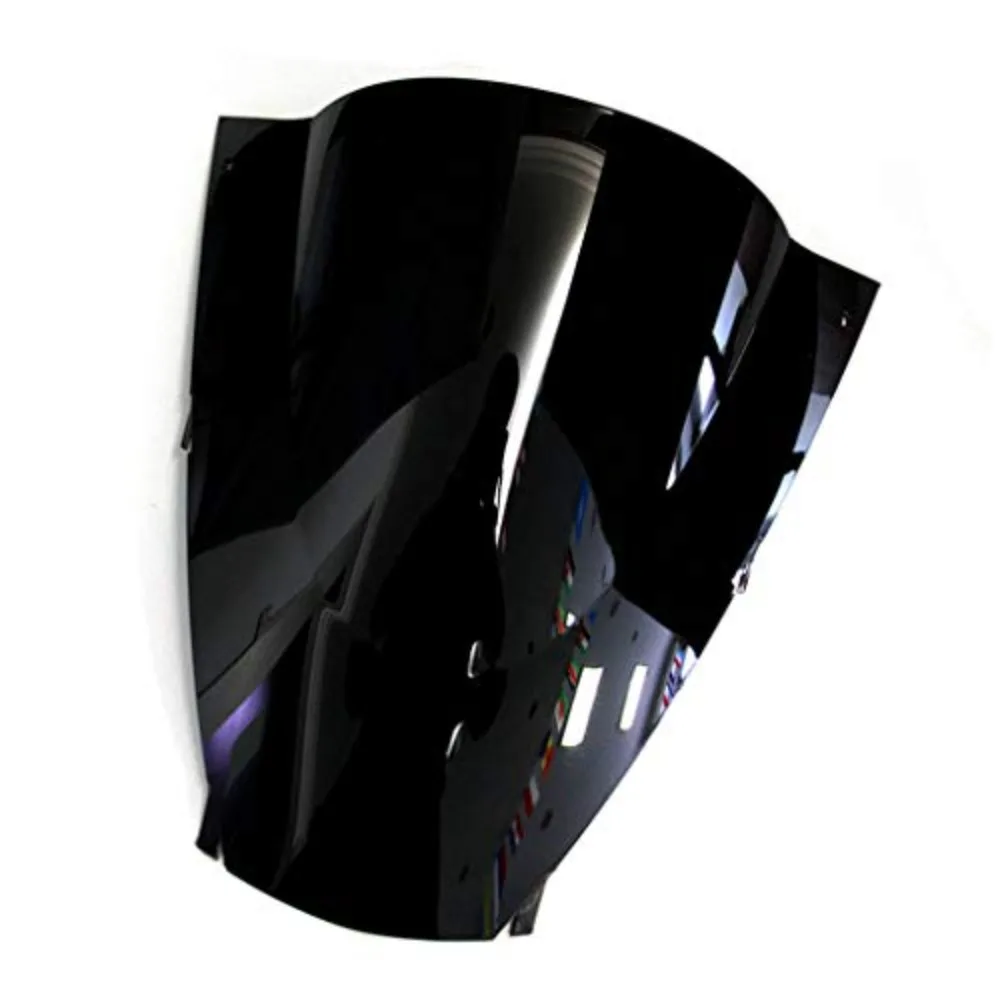 

Motorcycle Windshield Windscreen Double Bubble For Kawasaki Ninja ZX12R 2002 2003 2004 2005 (Black)