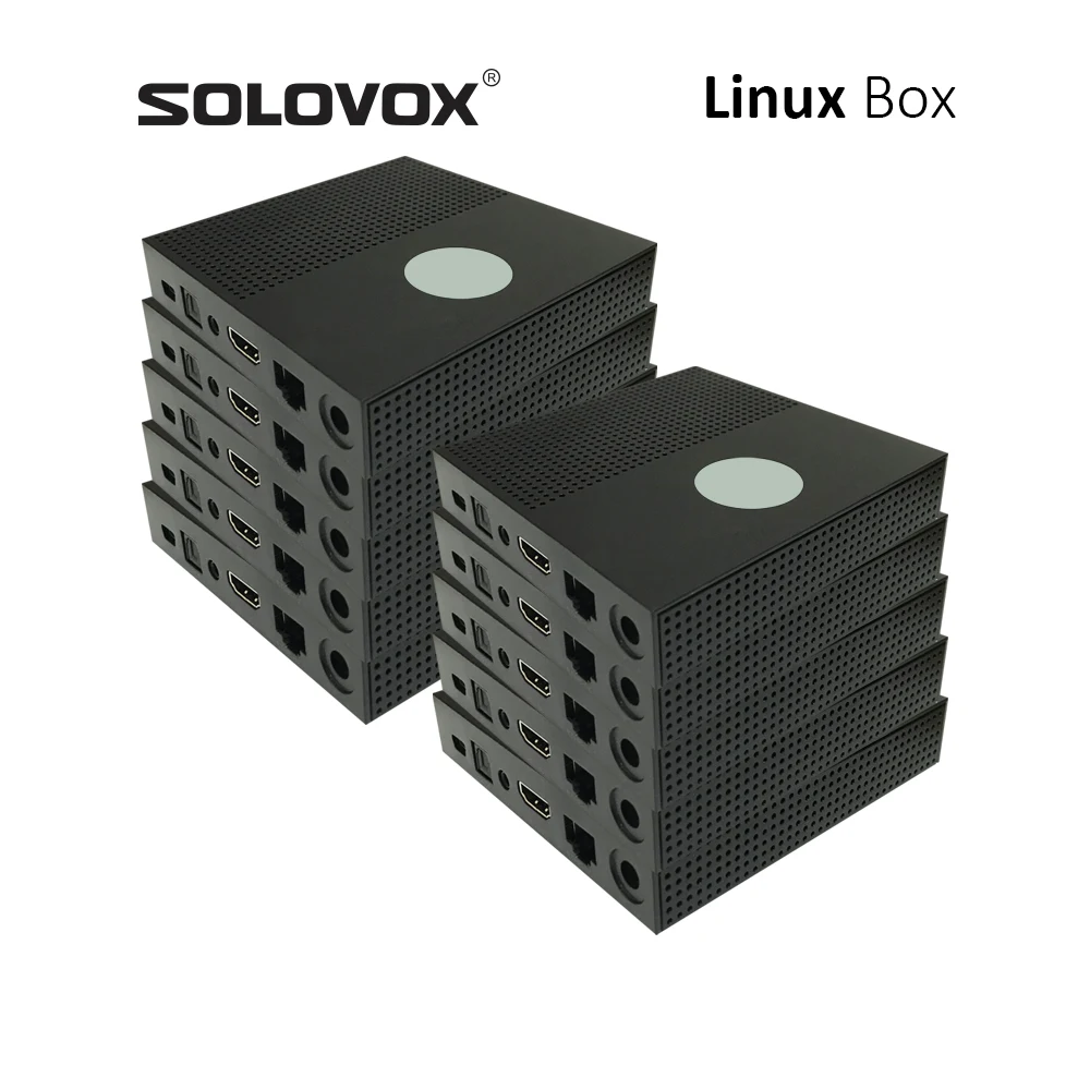 SOLOVOX-Linux TV Box ، بث IPTV ، جهاز استقبال Stalkerid Xtreamcode 4K ، للبيع في عبوات ، Linux4.9 OTT ، بالجملة ، 10: