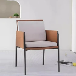 Modern Luxury Dining Chairs Beautiful With Armrest Upholstered Trendy Dining Chairs European Italian Sedia Home Furniture