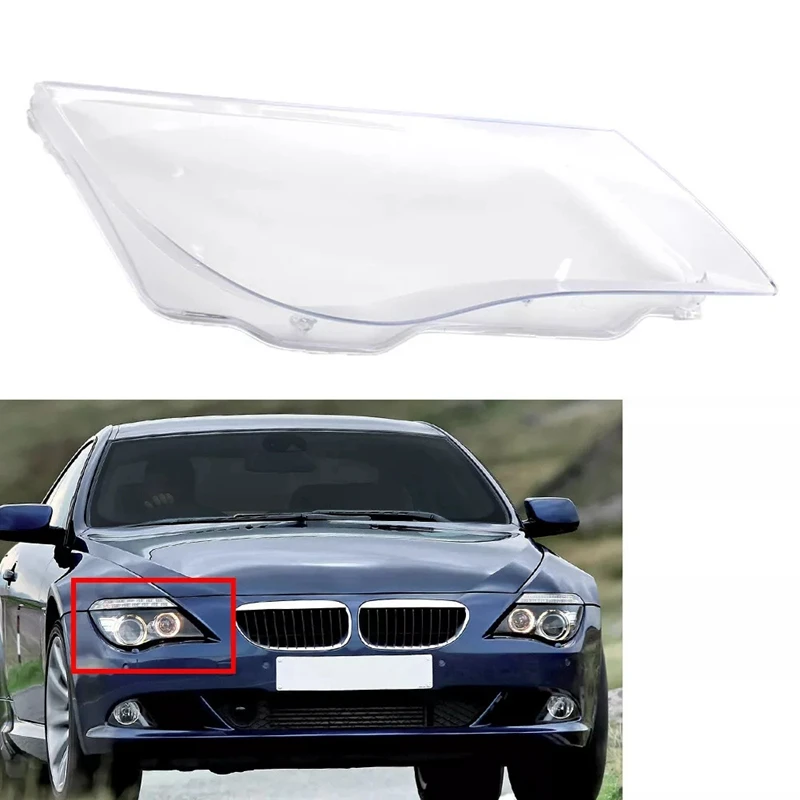 Car Headlight Mask Headlight Headlamp Lens Cover For BMW E63 E64 M6 2008-2010 Headlight Shell