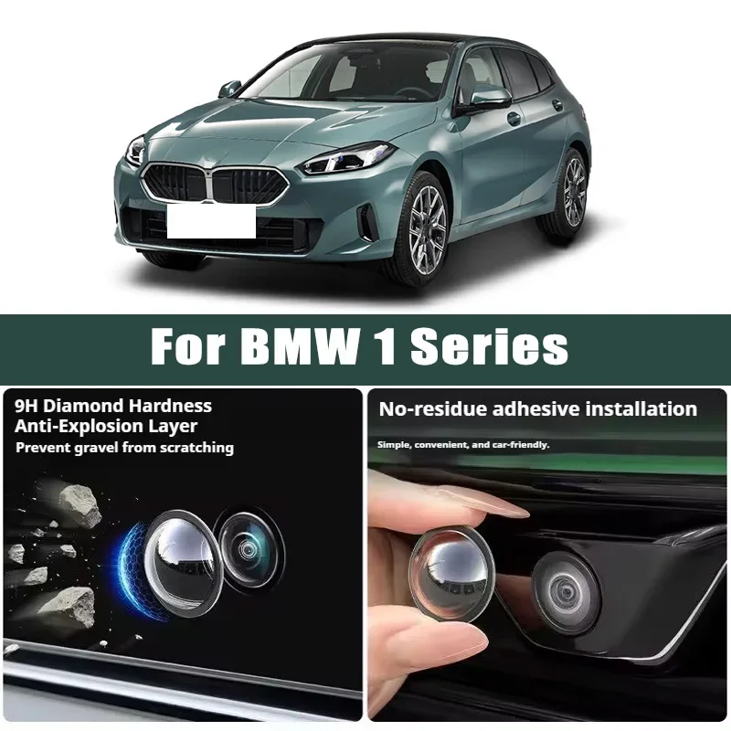 

Car Camera Lens Protector 2PCS Rear View Backup Camera Cover 360° Camera Protection Anti Scratch Waterproof for BMW 1 Series