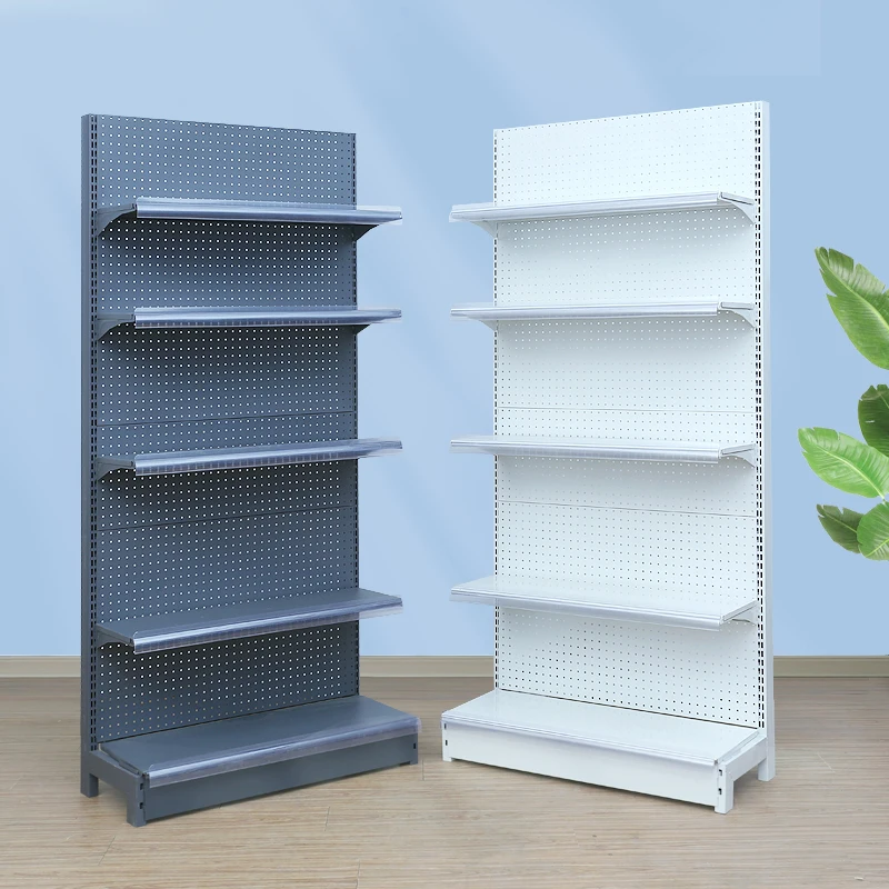 Shelves For Goods In Supermarkets Strong 5-tier Retail Shelf Factory Wholesale Gondola Shelves