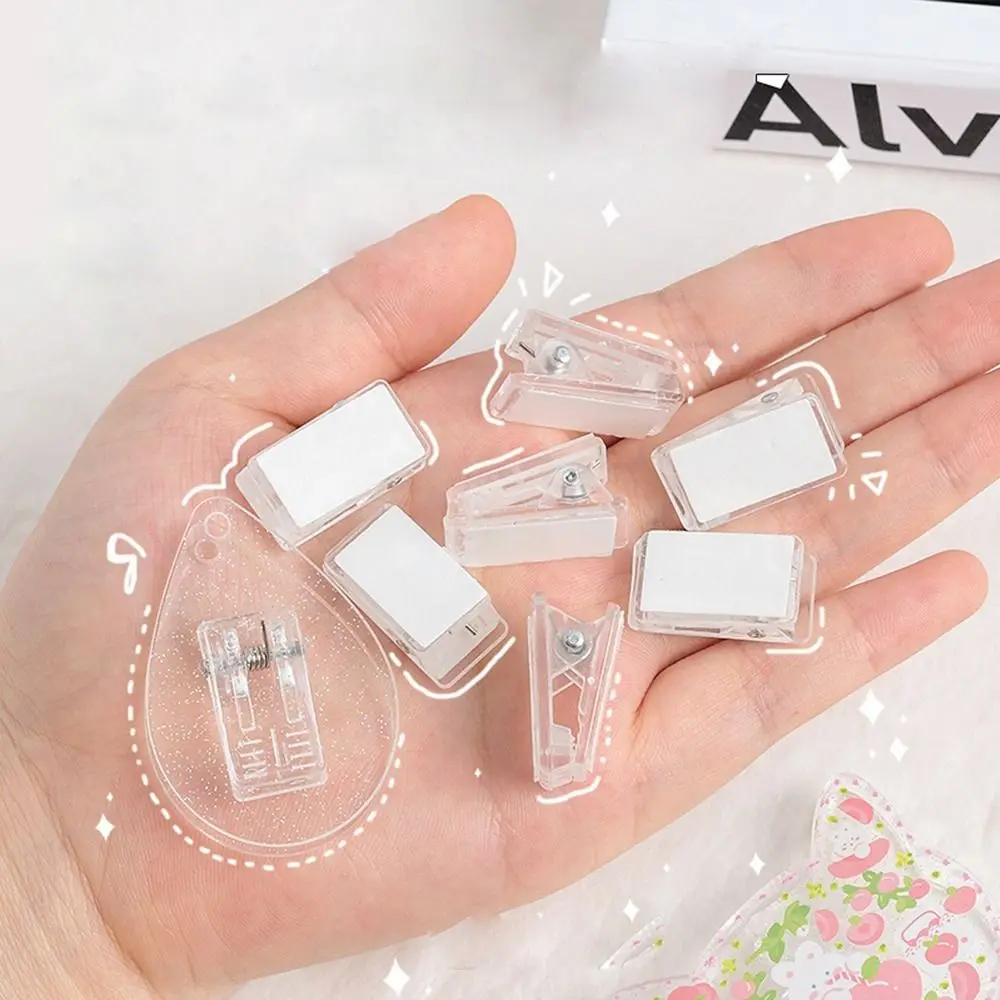 Accessoires Papier Map Bindmiddel Transparant Student Briefpapier Houder Clips Memo Clips Binding Clips Paper Vaste Clips