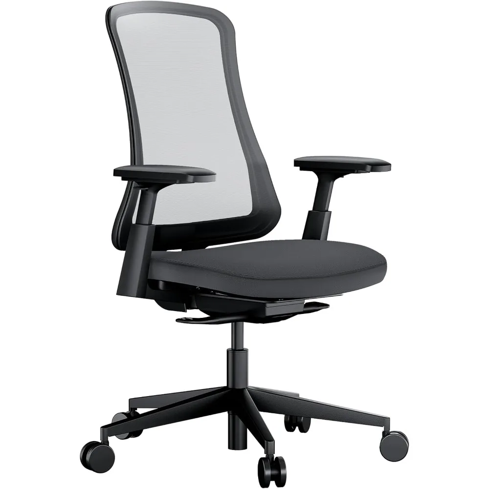 

Эргономичное офисное кресло ProtoArc — гибкое компьютерное кресло, раздвижное сиденье из пенопласта, дышащая сетка от Wintex, 125 г. ° Наклонная