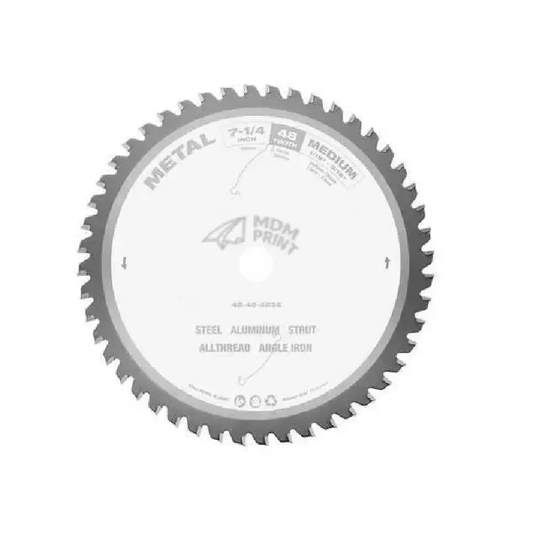 

7 1/4 in. 48 Tooth Metal Cutting Circular Saw Blade (5/8 in. Arbor)