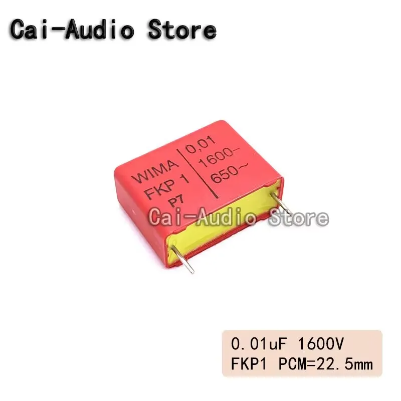 2PCS/5PCS/10PCS/Lot Germany WIMA FKP1 1600V 0.01UF 1600V103 10NF Film Capacitor 1600v0.01UF 103 Pitch 22.5mm FKP1T021005H00