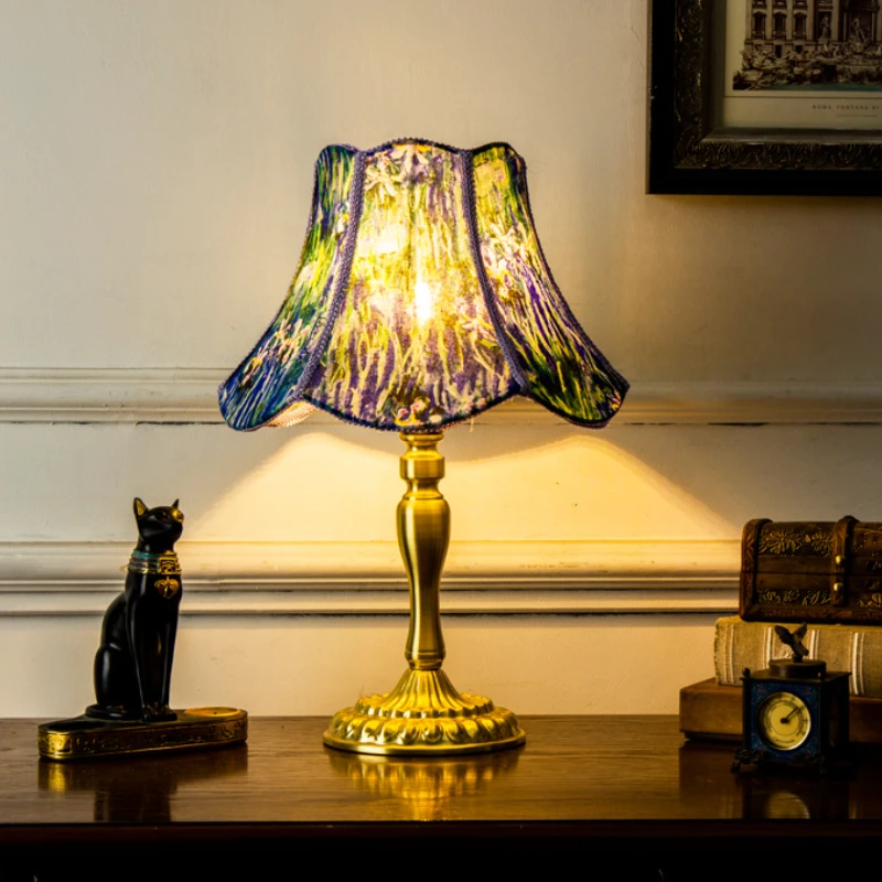 

Bedroom Bedside Lighting Fixtures Modern Home Decoration Study Desktop Lamps Light Luxury All Copper Atmosphere Desk Lamp