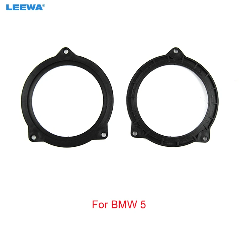 LEEWA Car Rear Speaker Spacer Mats Adapter for BMW 5 Mediant Rear Door to 4