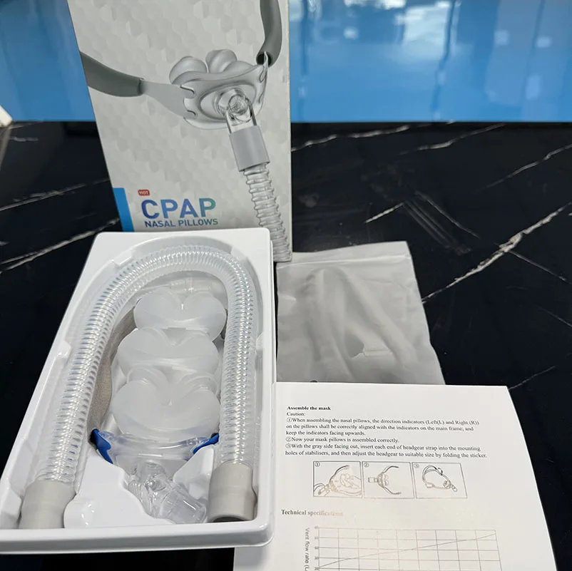 P10 Nasal Pillows Mask Full Kit SML Silicone Cushions Headgear Frame Connecting TubeApnea Breathing Device Replacement Accessory