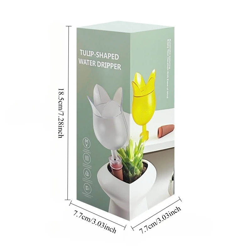 1Pc Colorful Tulip Plant Watering Balls, Wide Opening Design Large Capacity For Prolonged Dropping, Suitable For Both Indoor And