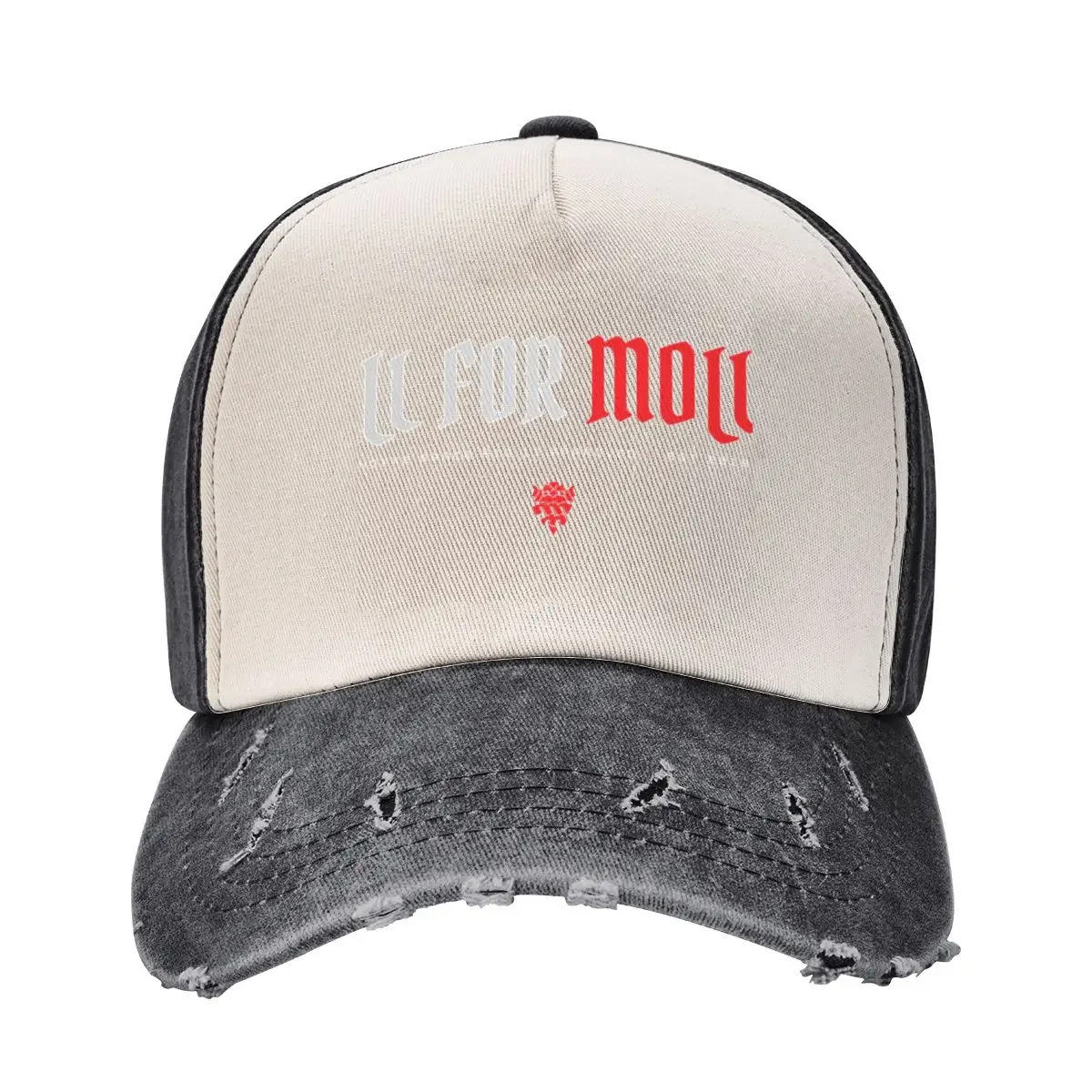 

DRG All For Molly White Baseball Cap sun hat dad hat Rave Women's Beach Men's