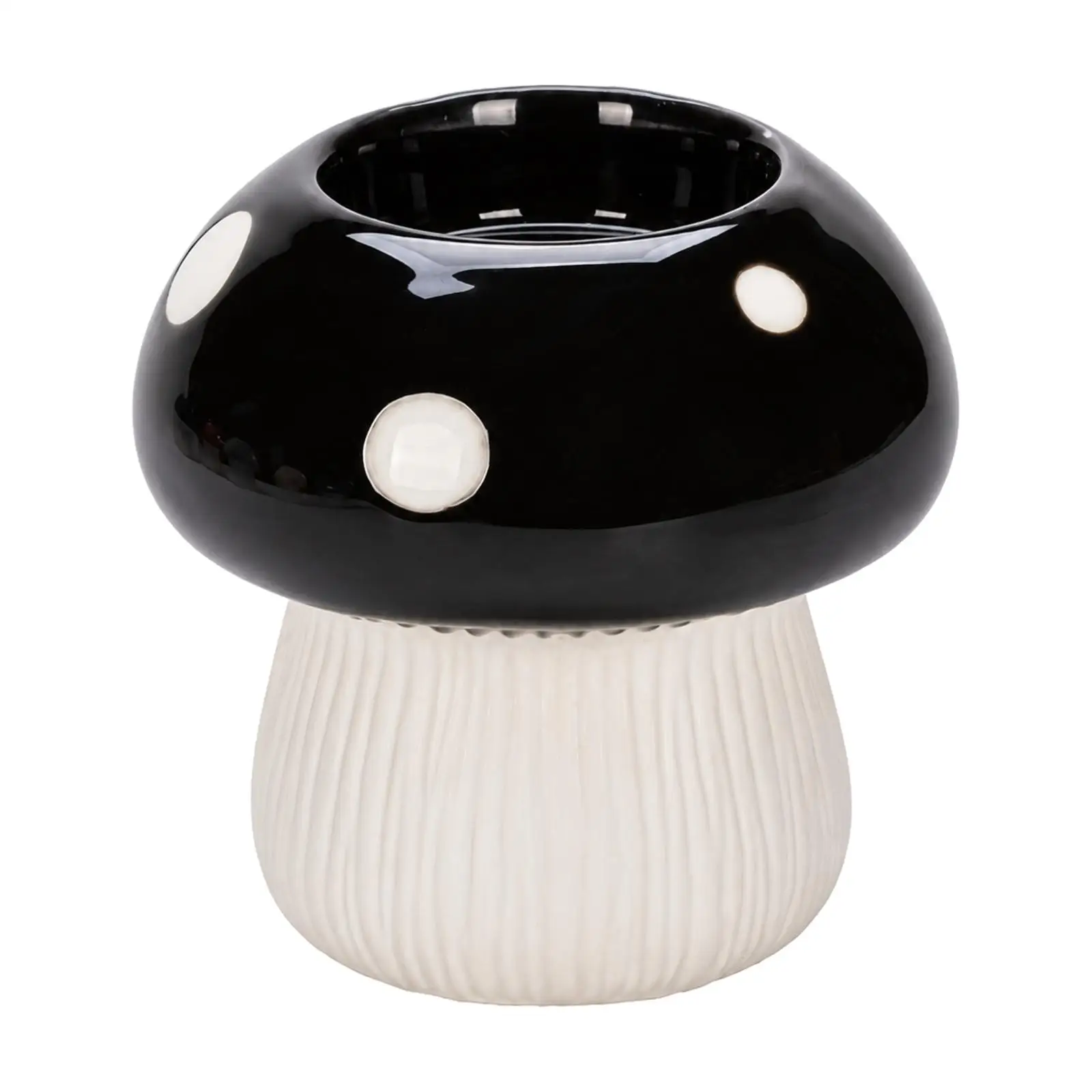 Sculptural Vase Sculptural Toadstool Resin Vase with Spotted Cap for Living Room Decor, Reading Nook