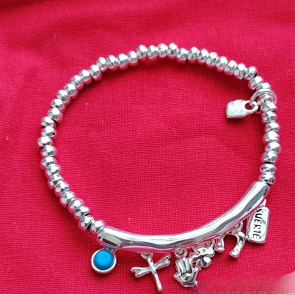 

2026 new niche design small pendant bracelet, suitable for casual and fashionable men and women to match