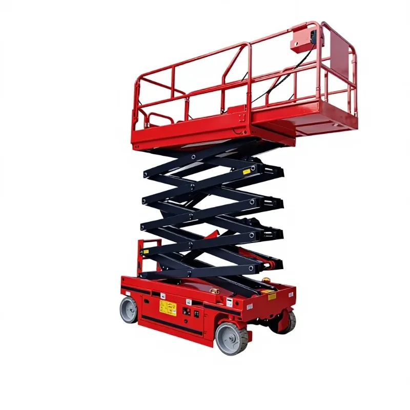 New Mobile Full-automatic Elevator Scissor-type Self-propelled Electric-powered 12m Max Height Lifting Platform Aerial Work
