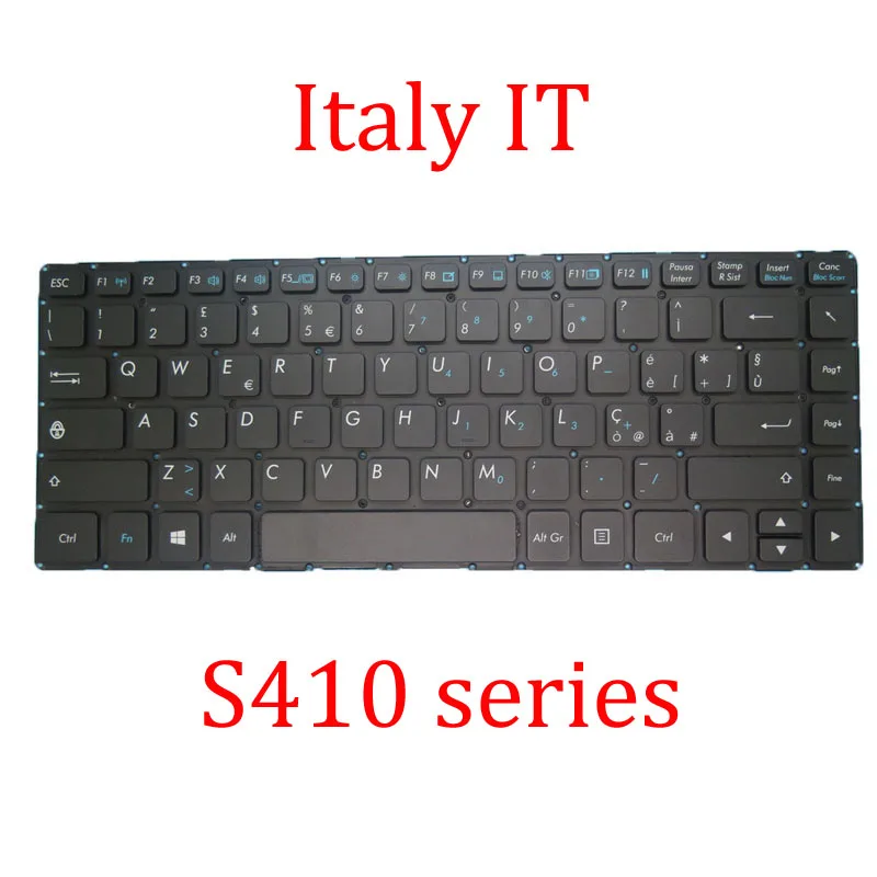 For Getac Laptop NO Backlit Keyboard V138418DS1 V00 IT-RO 531087680945 Italy IT Black NO Frame New