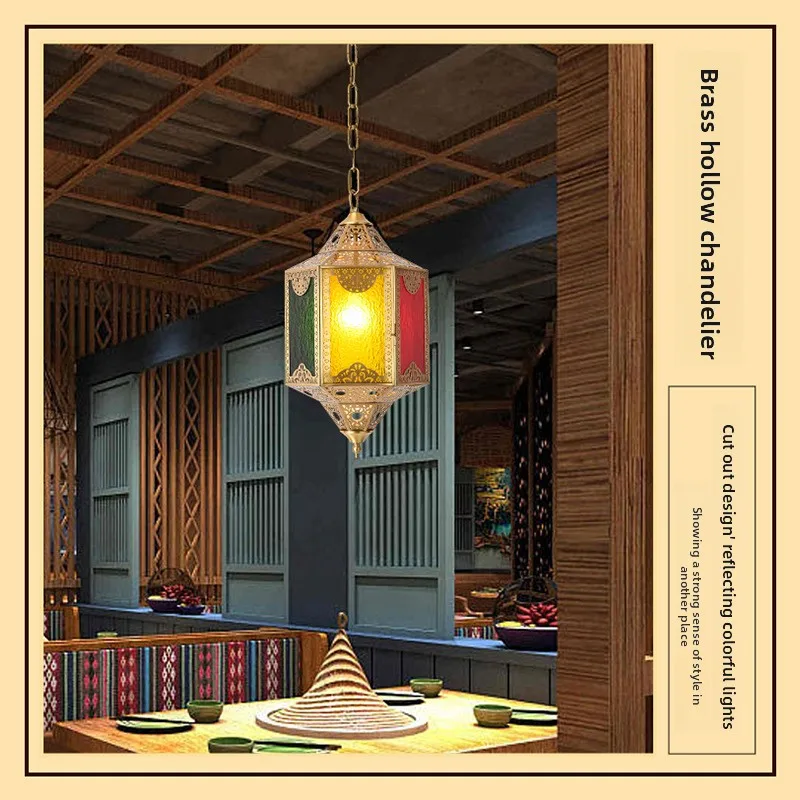 

Romantic Turkey, Xinjiang restaurant chandelier, hotel homestay foyer, clubhouse brass chandelier