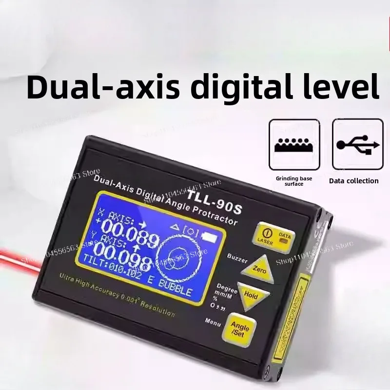 1PC TLL-90S 37V Mini Dual-axis Digital Inclinometer High Precision Electronic Level Meter for Machine