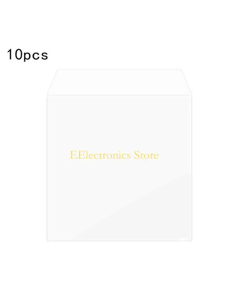 B03C 10Pcs for LP Vinyl Record Bag 12 Inch Outer Bag Protective Sleeve Transparent Plastic Envelope Bag Vinyl Record for Jack