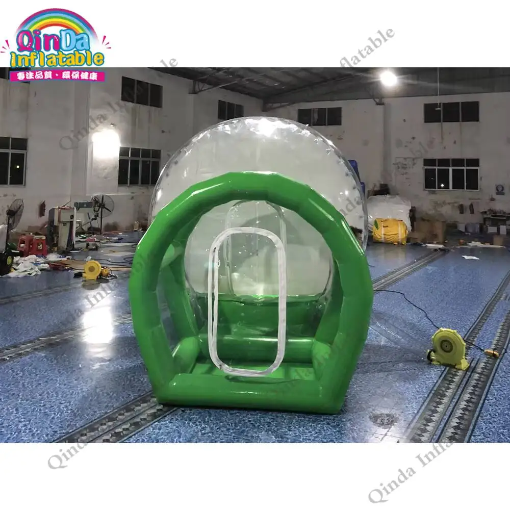 Christmas Decoration Inflatable Snow Ball Photo Booth Tent, 3M Inflatable Snow Globe Tent With Entrance