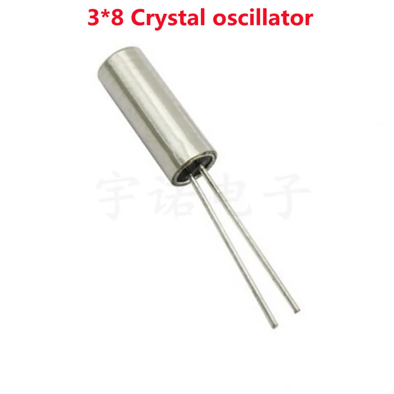 10PCS 3*8 3*8mm 32.768Khz 4Mhz 12Mhz 12.288Mhz 13.56Mhz 24Mhz 30Mhz 36Mhz Crystal Cylinder quartz resonator