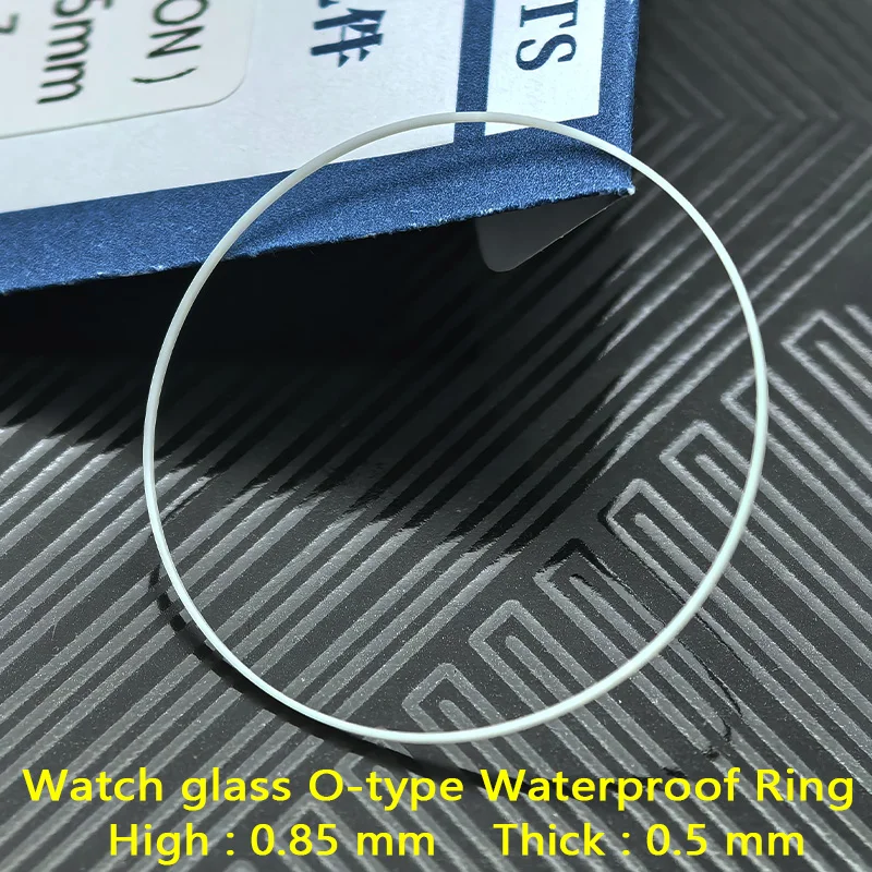 2/5 PCS Watch Glass Gasket Internal Diameter 25-36mm High 0.85mm Thick 0.5mm O-Ring Watch Glass Waterproof Ring For Watchmaker