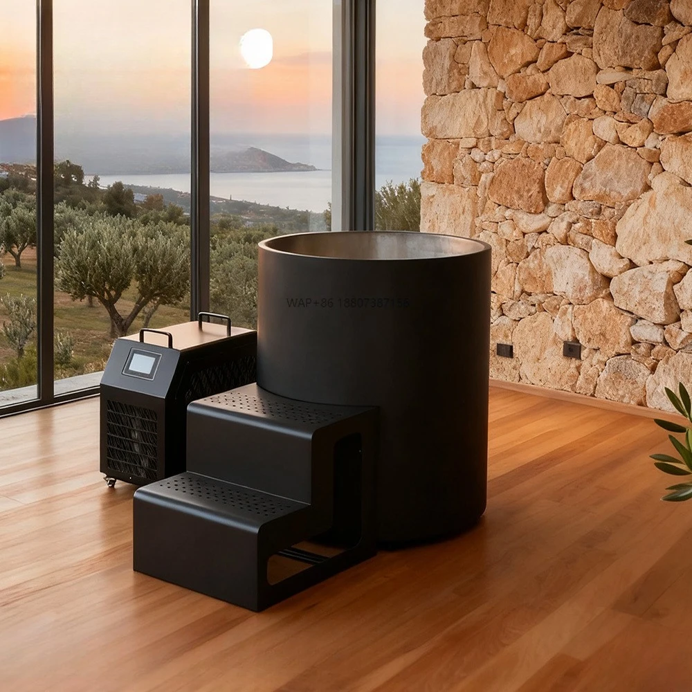 Factory Customization Lined Cold Plunge Ice Bath with Chiller 1 Person Recovery Ice Tub Ice Cold Plunge