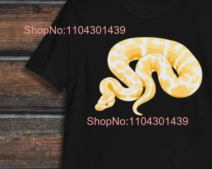 Albino Ball Python T Shirt Reptile Cute Snake long or short sleeves