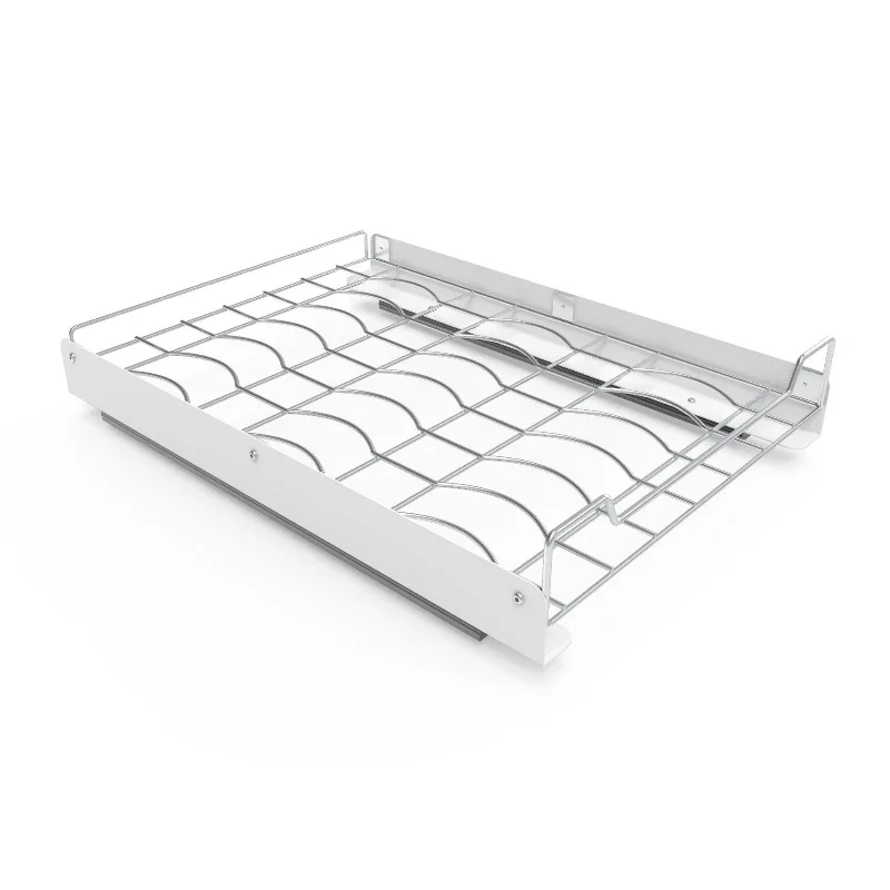 Dish pull basket storage rack drawer type bowl rack plate drain