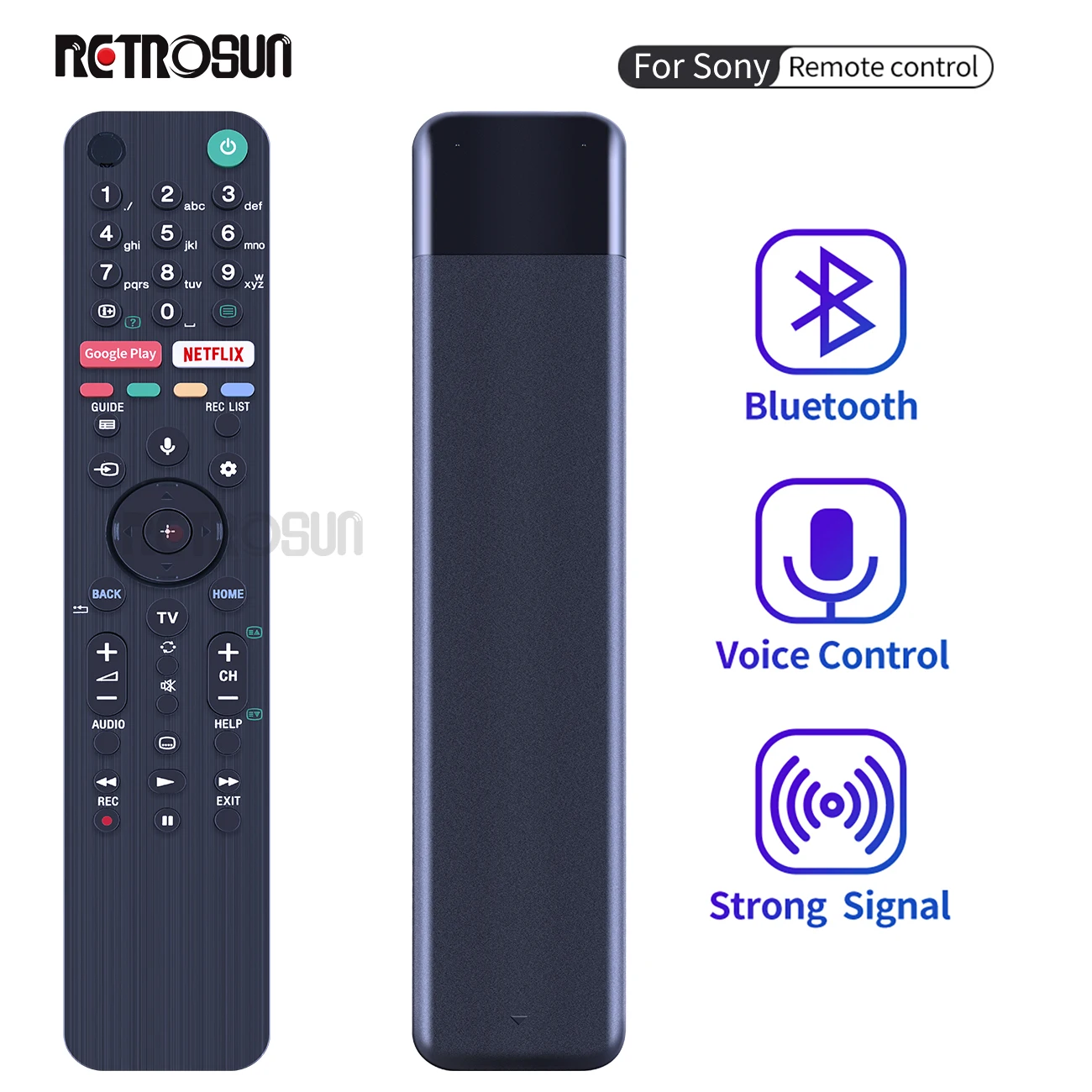 

RMF-TX500E Voice TV Remote Control For Sony RMF-TX500E 4K Smart XBR-75X900H KD-75XG8596 KD-55XG9505 XBR-48A9S XBR-850G XBR-98Z9G