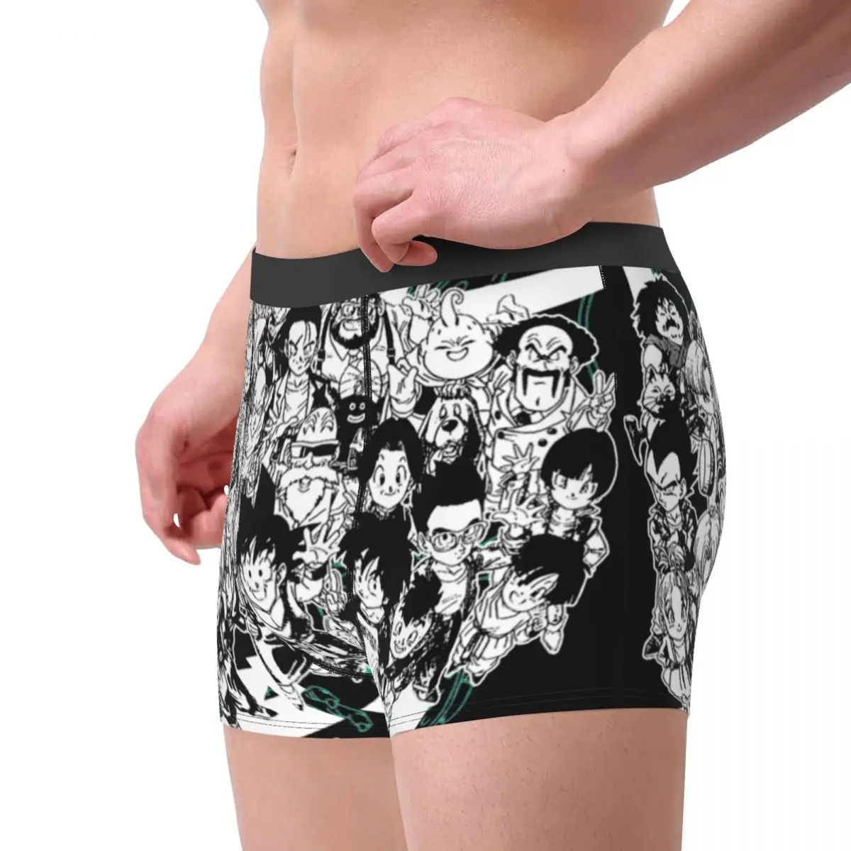 Dragon Ball Z Family Man Underwear Boxer Shorts Panties Funny Breathable Underpants for Homme