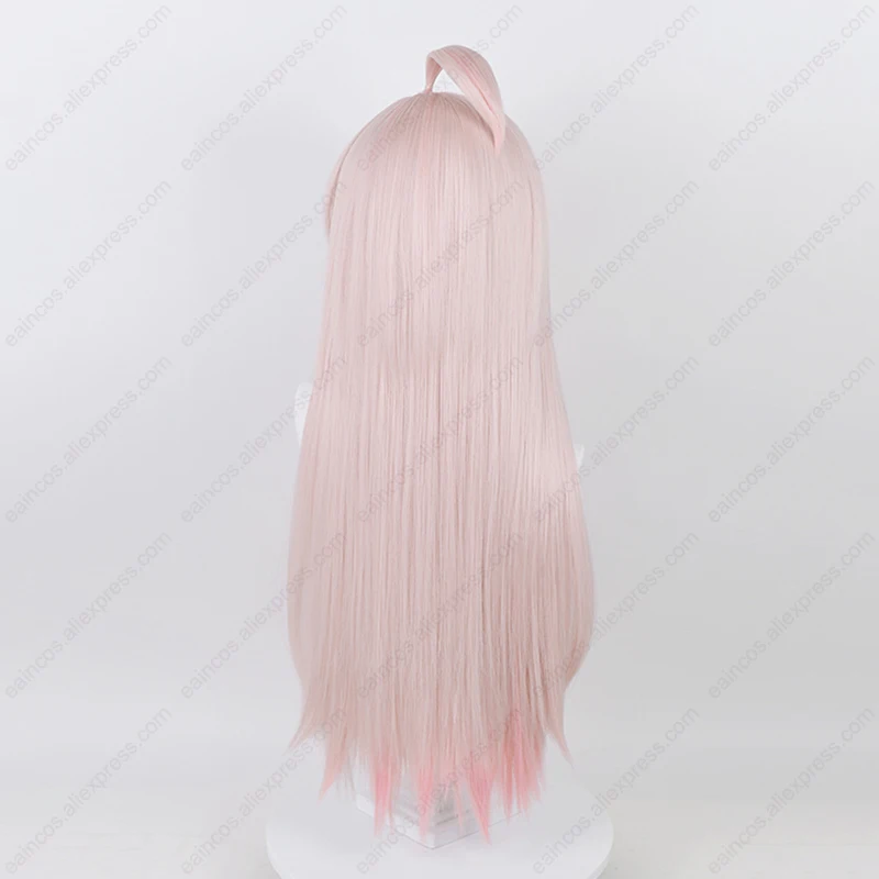 Peluca de Anime para Cosplay, pelo sintético resistente al calor, color rosa degradado, 70cm